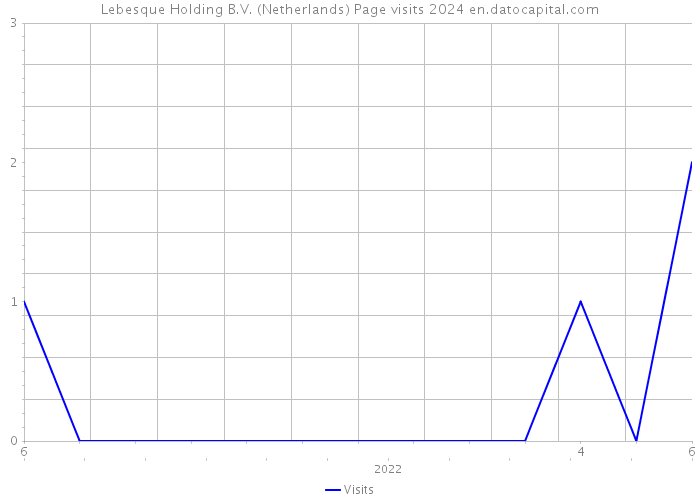 Lebesque Holding B.V. (Netherlands) Page visits 2024 