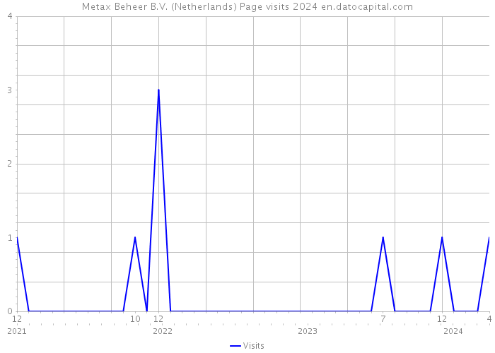 Metax Beheer B.V. (Netherlands) Page visits 2024 