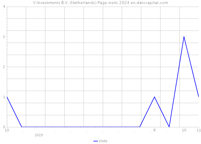 V Investments B.V. (Netherlands) Page visits 2024 