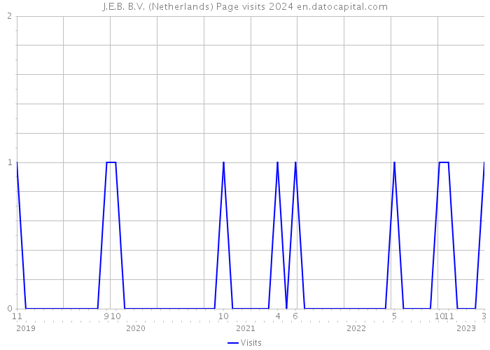 J.E.B. B.V. (Netherlands) Page visits 2024 
