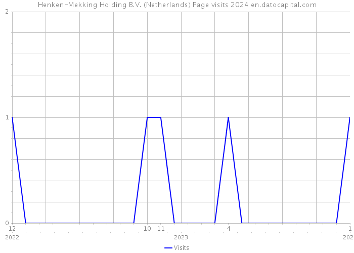 Henken-Mekking Holding B.V. (Netherlands) Page visits 2024 