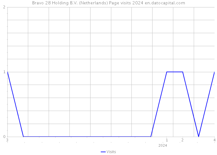 Bravo 28 Holding B.V. (Netherlands) Page visits 2024 
