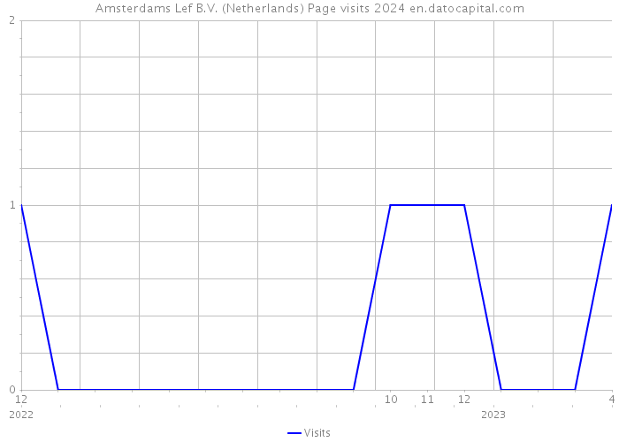 Amsterdams Lef B.V. (Netherlands) Page visits 2024 