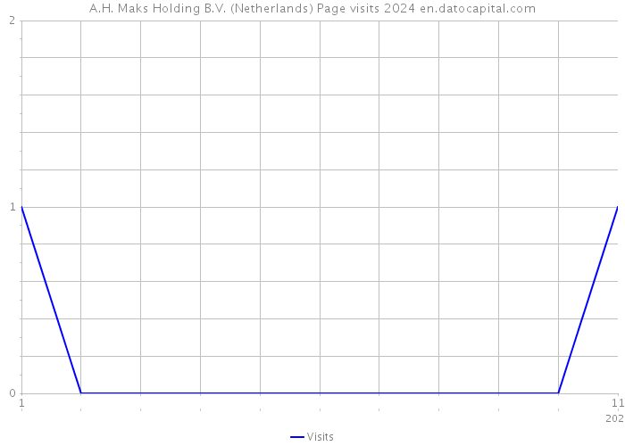 A.H. Maks Holding B.V. (Netherlands) Page visits 2024 