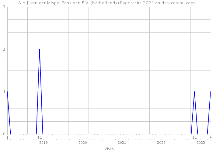 A.A.J. van der Mispel Pensioen B.V. (Netherlands) Page visits 2024 