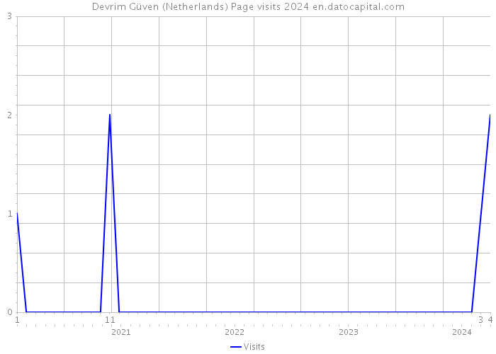 Devrim Güven (Netherlands) Page visits 2024 