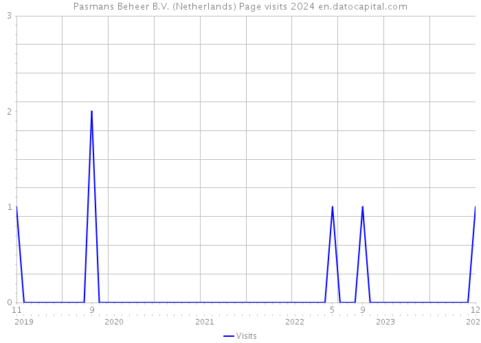 Pasmans Beheer B.V. (Netherlands) Page visits 2024 
