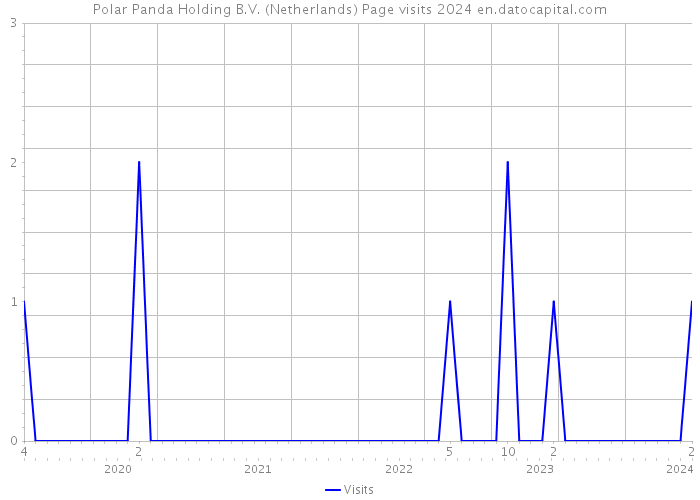 Polar Panda Holding B.V. (Netherlands) Page visits 2024 