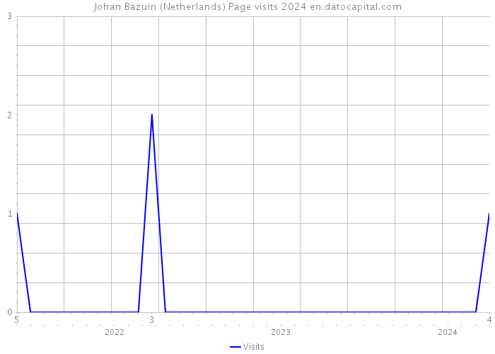 Johan Bazuin (Netherlands) Page visits 2024 