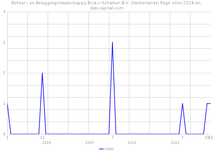 Beheer- en Beleggingsmaatschappij Brokx-Schalken B.V. (Netherlands) Page visits 2024 