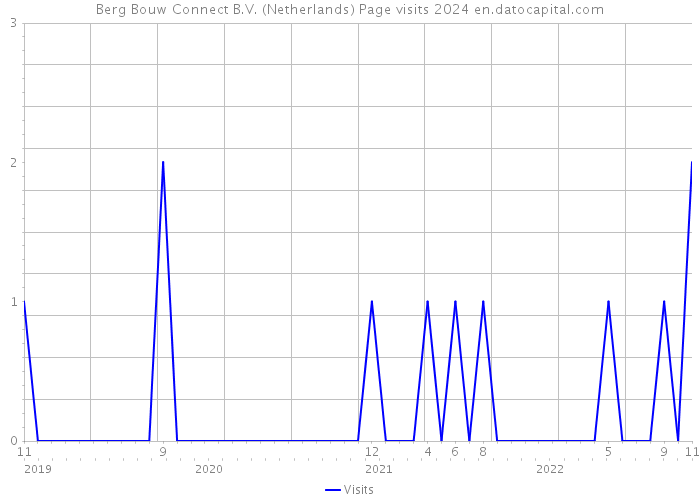Berg Bouw Connect B.V. (Netherlands) Page visits 2024 