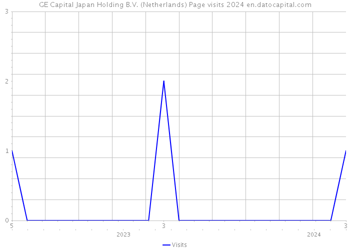GE Capital Japan Holding B.V. (Netherlands) Page visits 2024 
