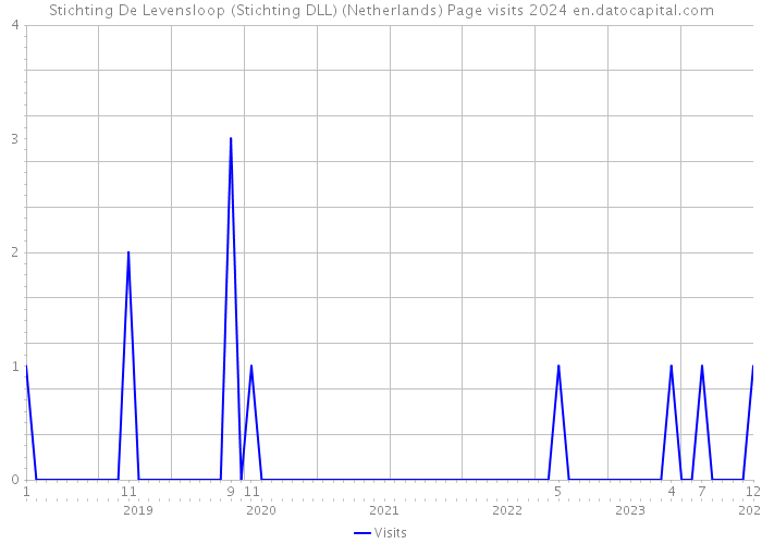 Stichting De Levensloop (Stichting DLL) (Netherlands) Page visits 2024 