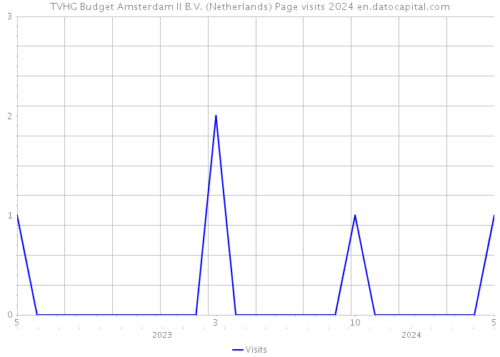 TVHG Budget Amsterdam II B.V. (Netherlands) Page visits 2024 