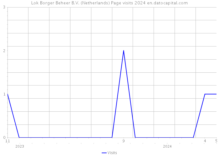 Lok Borger Beheer B.V. (Netherlands) Page visits 2024 