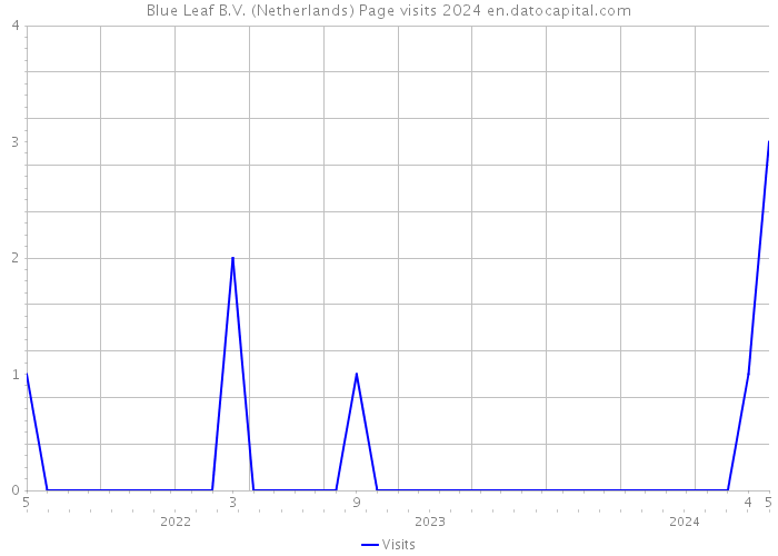 Blue Leaf B.V. (Netherlands) Page visits 2024 