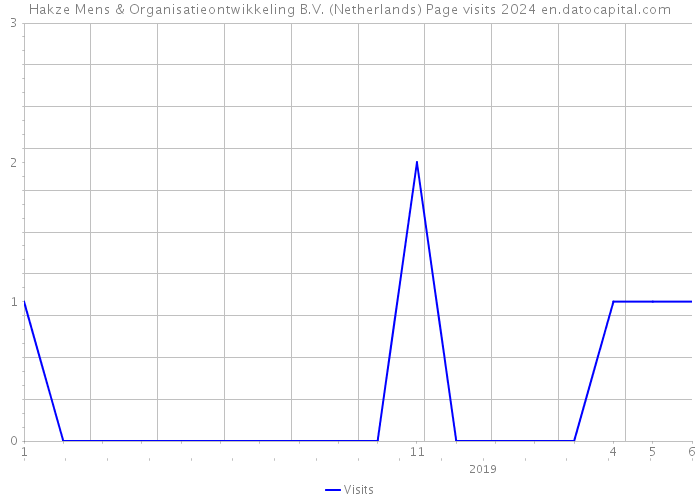 Hakze Mens & Organisatieontwikkeling B.V. (Netherlands) Page visits 2024 