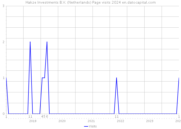 Hakze Investments B.V. (Netherlands) Page visits 2024 