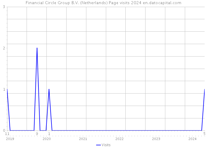 Financial Circle Group B.V. (Netherlands) Page visits 2024 