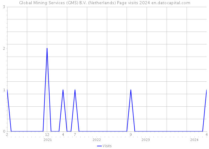 Global Mining Services (GMS) B.V. (Netherlands) Page visits 2024 