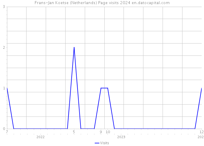 Frans-Jan Koetse (Netherlands) Page visits 2024 