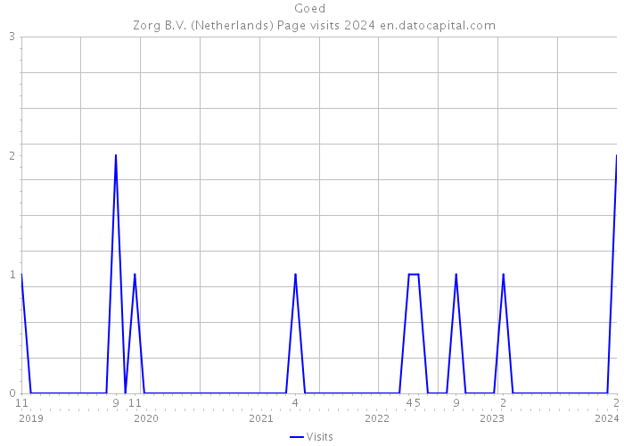 Goed | Zorg B.V. (Netherlands) Page visits 2024 