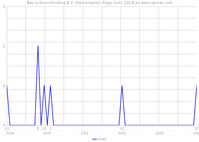 Bas Volkers Holding B.V. (Netherlands) Page visits 2024 