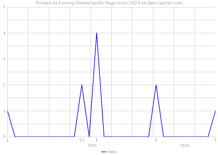 Ronald de Koning (Netherlands) Page visits 2024 