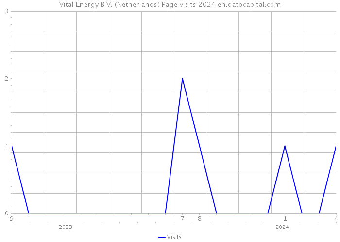 Vital Energy B.V. (Netherlands) Page visits 2024 