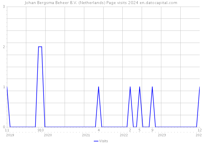 Johan Bergsma Beheer B.V. (Netherlands) Page visits 2024 