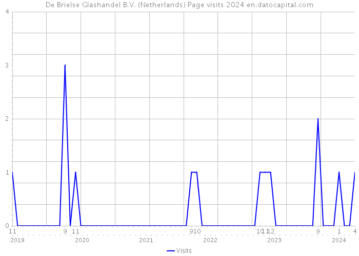 De Brielse Glashandel B.V. (Netherlands) Page visits 2024 