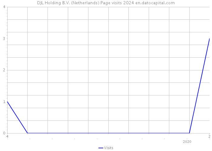 DJL Holding B.V. (Netherlands) Page visits 2024 
