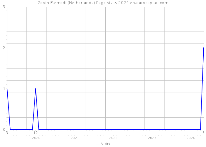 Zabih Etemadi (Netherlands) Page visits 2024 