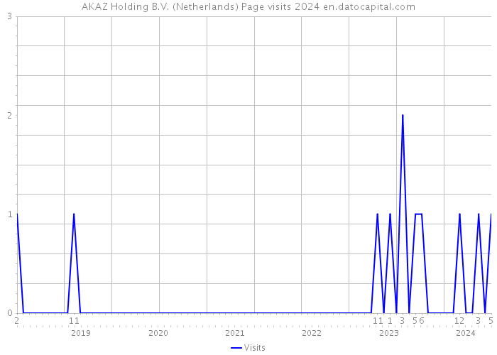AKAZ Holding B.V. (Netherlands) Page visits 2024 