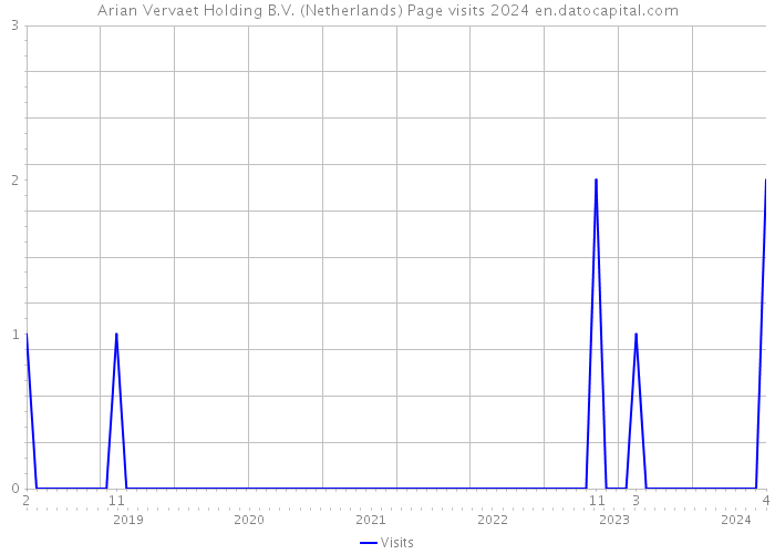 Arian Vervaet Holding B.V. (Netherlands) Page visits 2024 