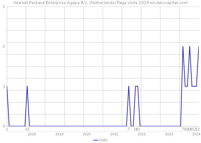 Hewlett Packard Enterprise Agape B.V. (Netherlands) Page visits 2024 