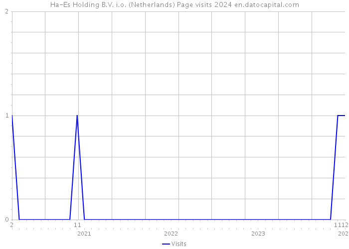 Ha-Es Holding B.V. i.o. (Netherlands) Page visits 2024 