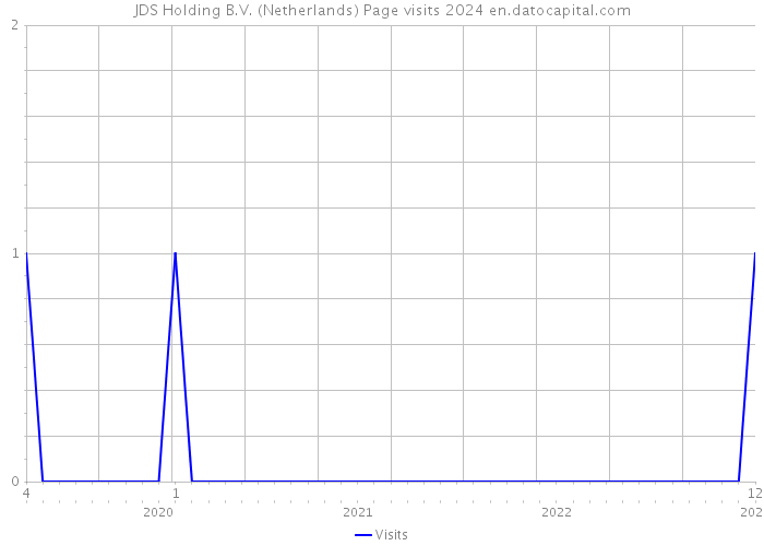JDS Holding B.V. (Netherlands) Page visits 2024 