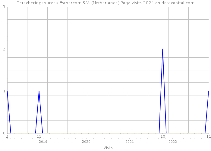 Detacheringsbureau Esthercom B.V. (Netherlands) Page visits 2024 