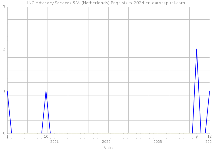 ING Advisory Services B.V. (Netherlands) Page visits 2024 