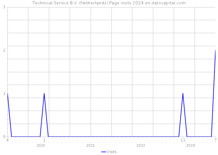 Technical Service B.V. (Netherlands) Page visits 2024 