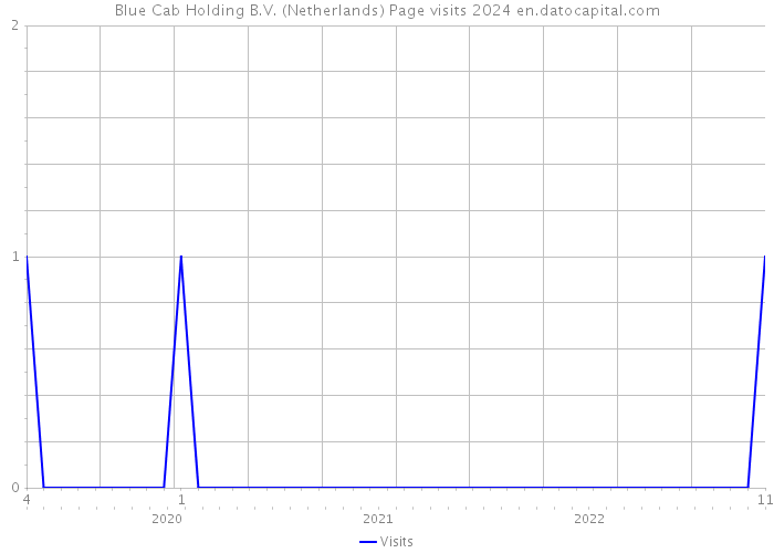 Blue Cab Holding B.V. (Netherlands) Page visits 2024 