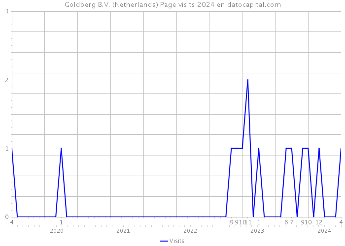 Goldberg B.V. (Netherlands) Page visits 2024 
