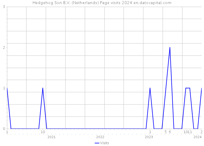 Hedgehog Son B.V. (Netherlands) Page visits 2024 