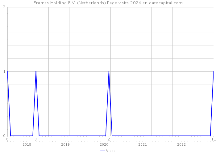 Frames Holding B.V. (Netherlands) Page visits 2024 