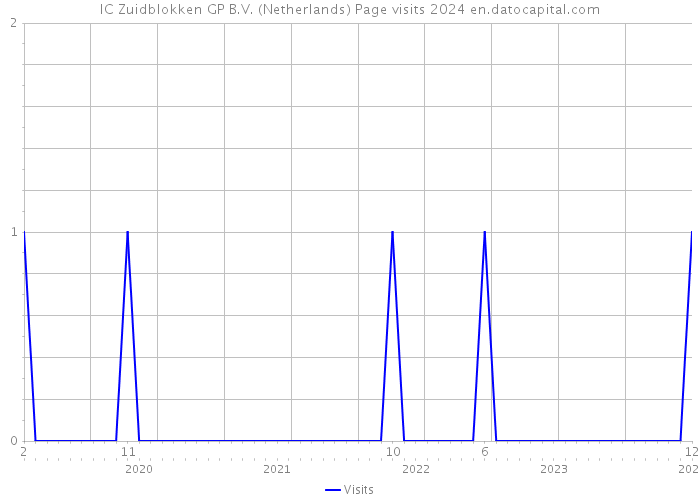 IC Zuidblokken GP B.V. (Netherlands) Page visits 2024 