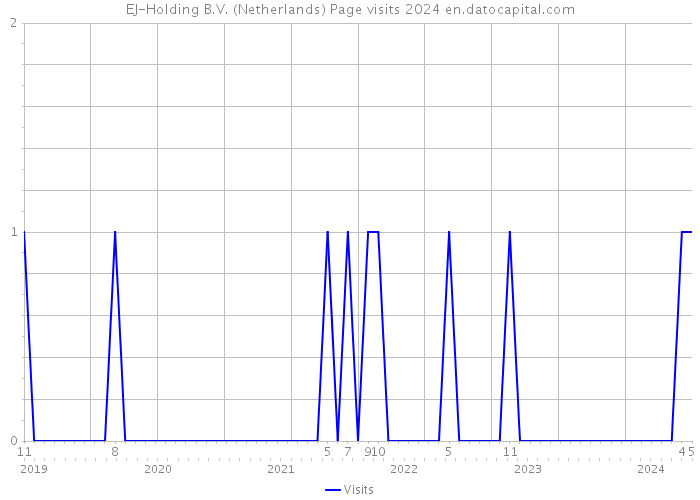 EJ-Holding B.V. (Netherlands) Page visits 2024 