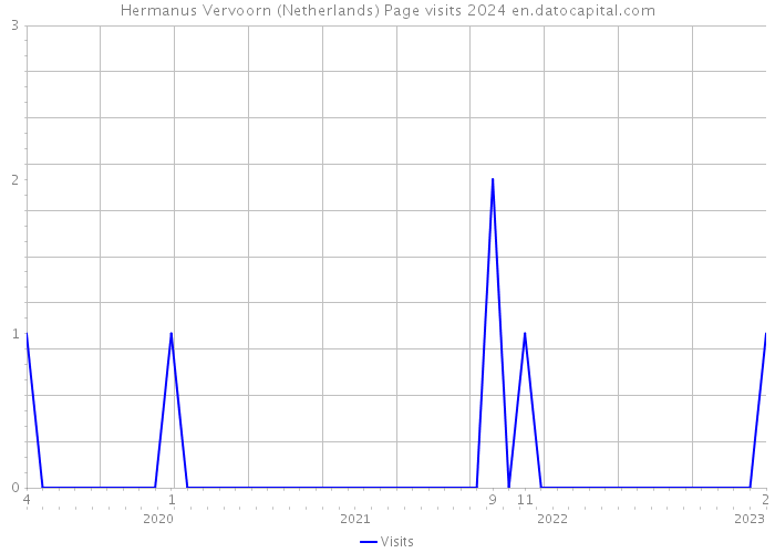 Hermanus Vervoorn (Netherlands) Page visits 2024 