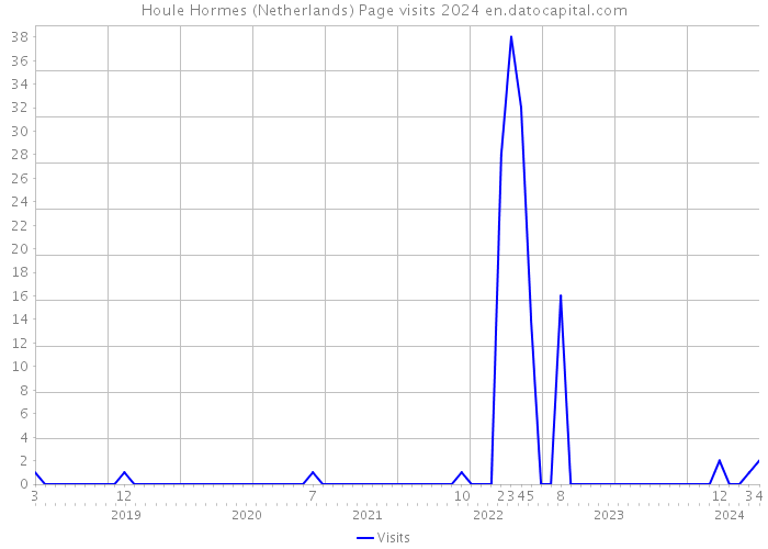 Houle Hormes (Netherlands) Page visits 2024 