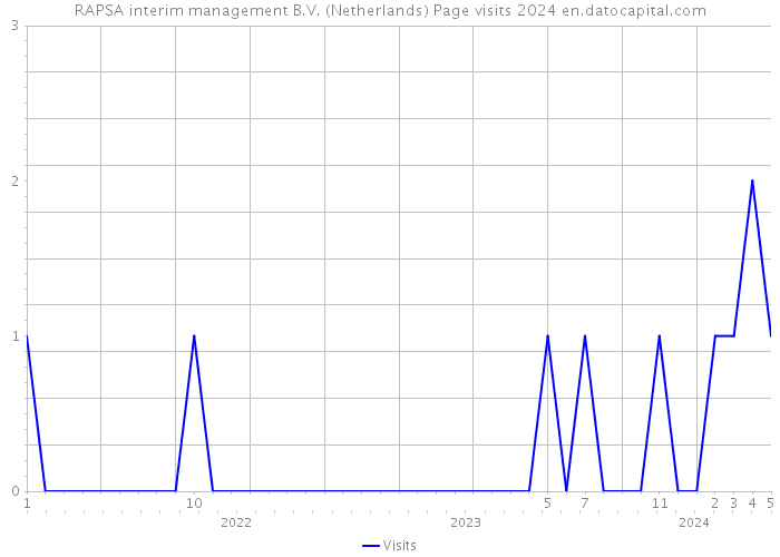 RAPSA interim management B.V. (Netherlands) Page visits 2024 